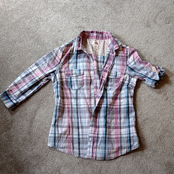 Route 66 Tops - Women's plaid shirt